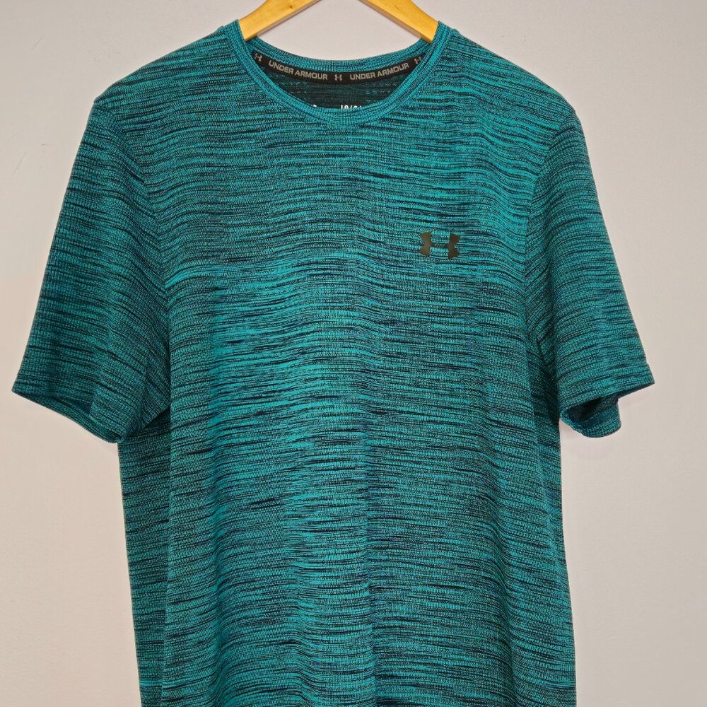 mens Under Armour performance Vanish t shirt LARGE Seamless Moisture wicking